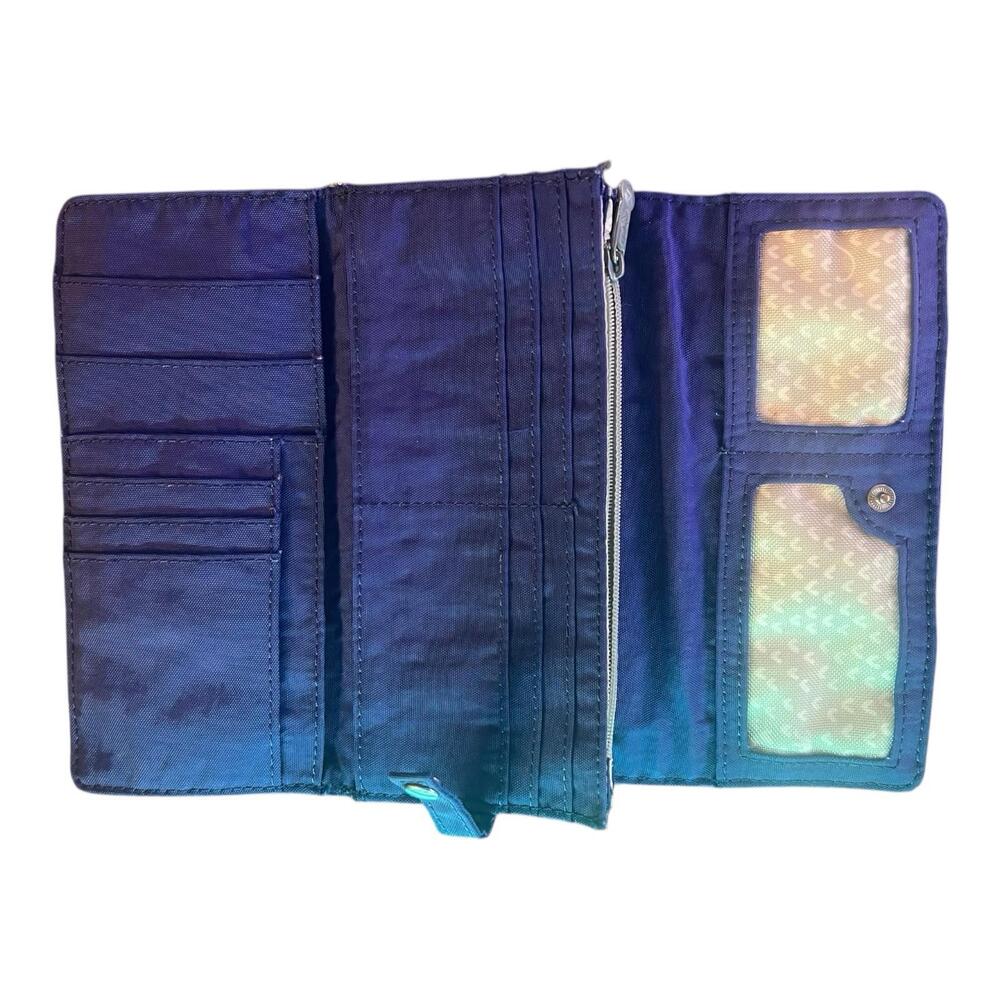 New With Tag Kipling Teddi Light Weight Organizer True Blue Wallet - Picture 3 of 10
